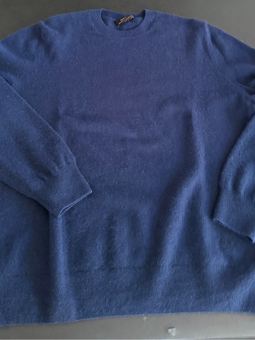Quince Navy Cashmere Women’s Crewneck Sweater